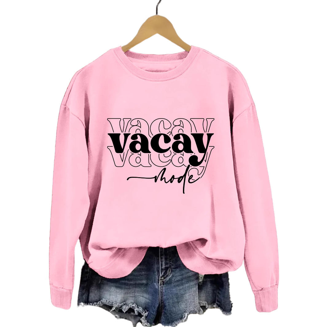 Kvinders sweatshirt med afslappet tekst og afslappet pasform Stilla