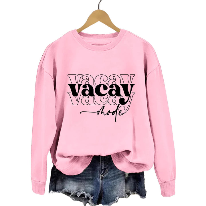 Kvinders sweatshirt med afslappet tekst og afslappet pasform Stilla