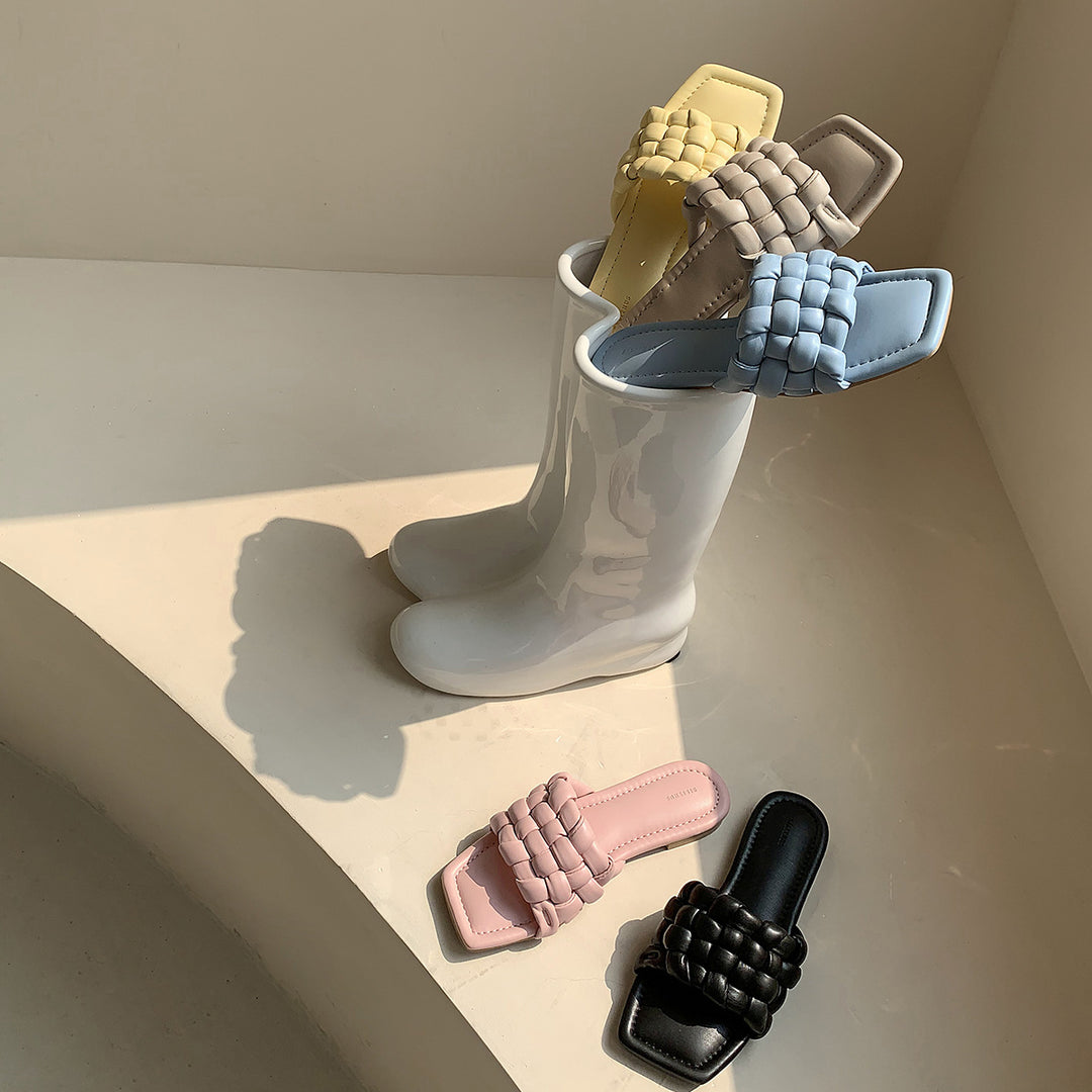 Dame Chic Vevet Slide Sandaler Stilla
