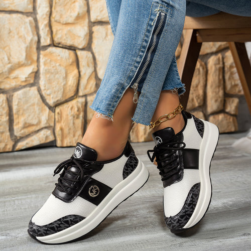 Dame Sporty Sneakers med åndbart netoverflade og komfortabel sål Stilla