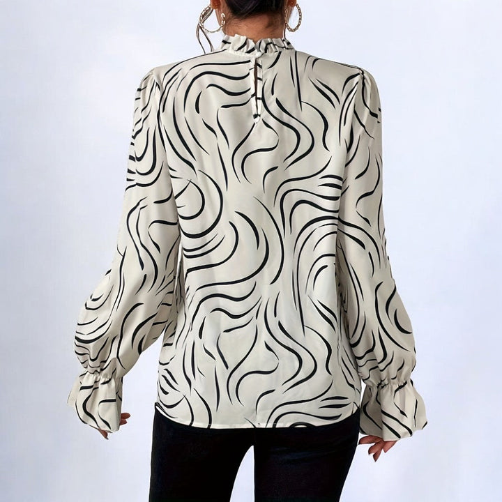 Stilla | Elegant mønsterbluse