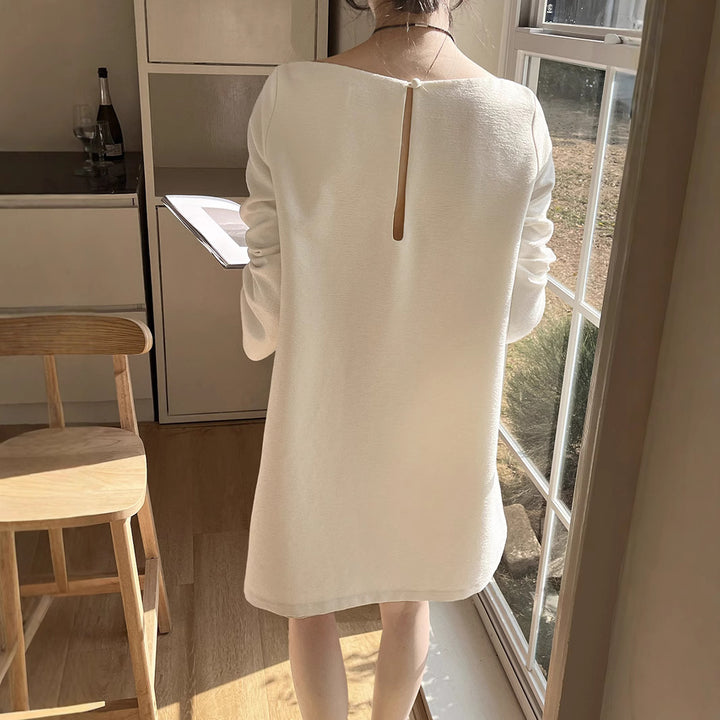 Dame elegant top med V-hals og kvalitetsmaterialer Stilla
