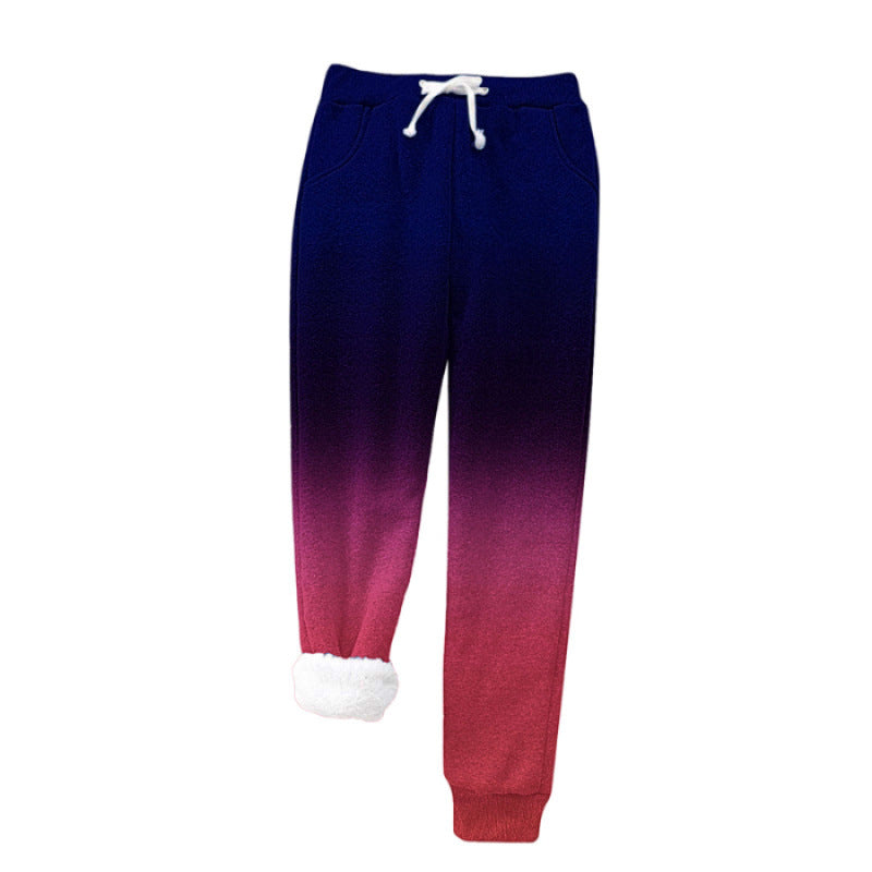 Femme Cozy Fleece-besatte Joggingbukser Stilla