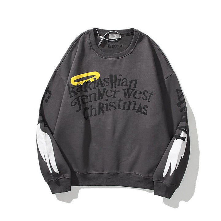 Dame Sweatshirt med unikt grafisk design Stilla