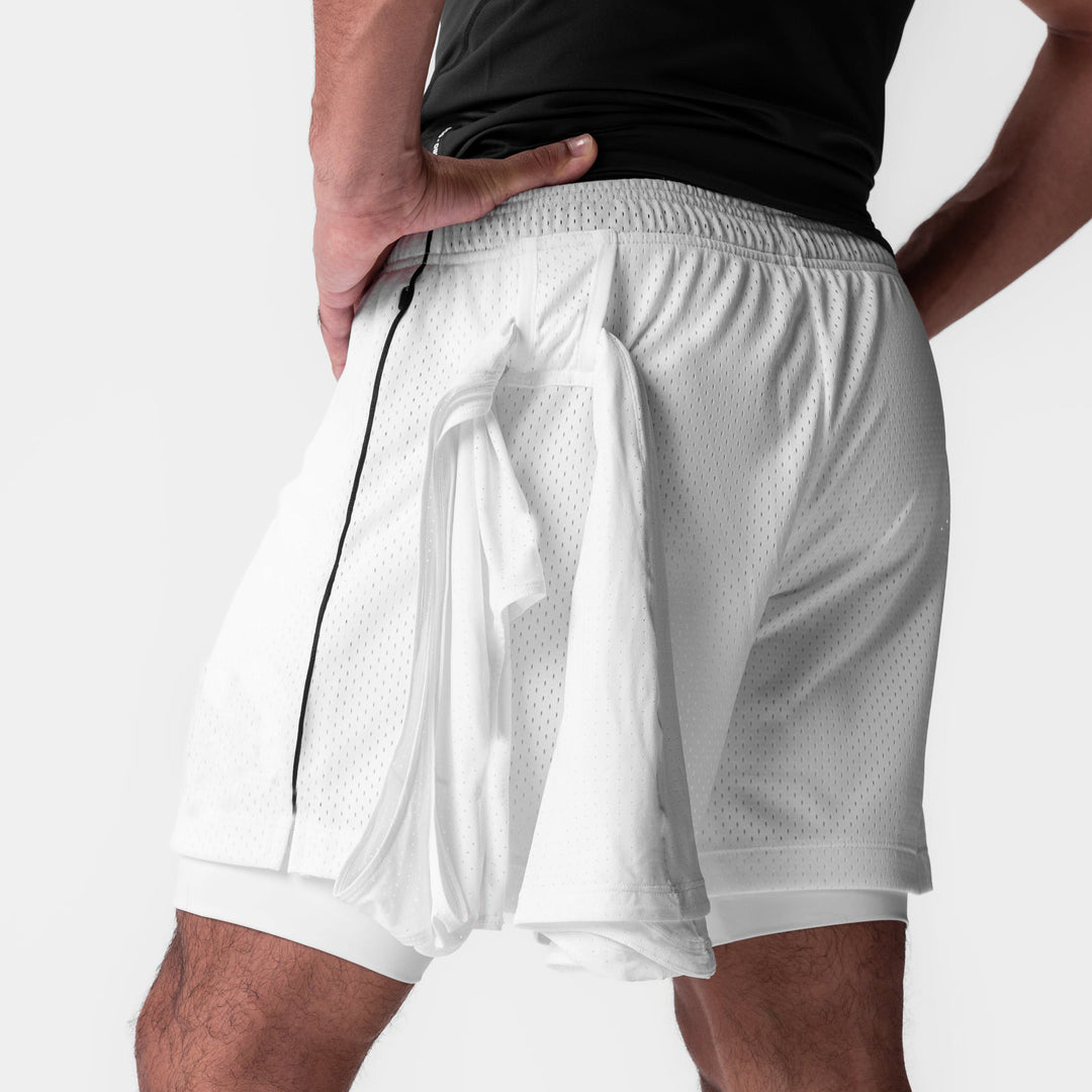 Herrer Sporty Korte Løbbukser med åndbart Mesh-materiale Stilla