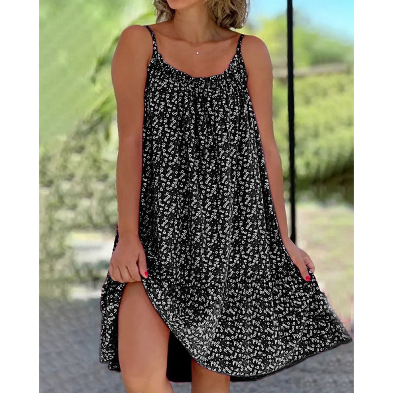 Stilla | Chic A-formet Blomstrede Slynge Kjole