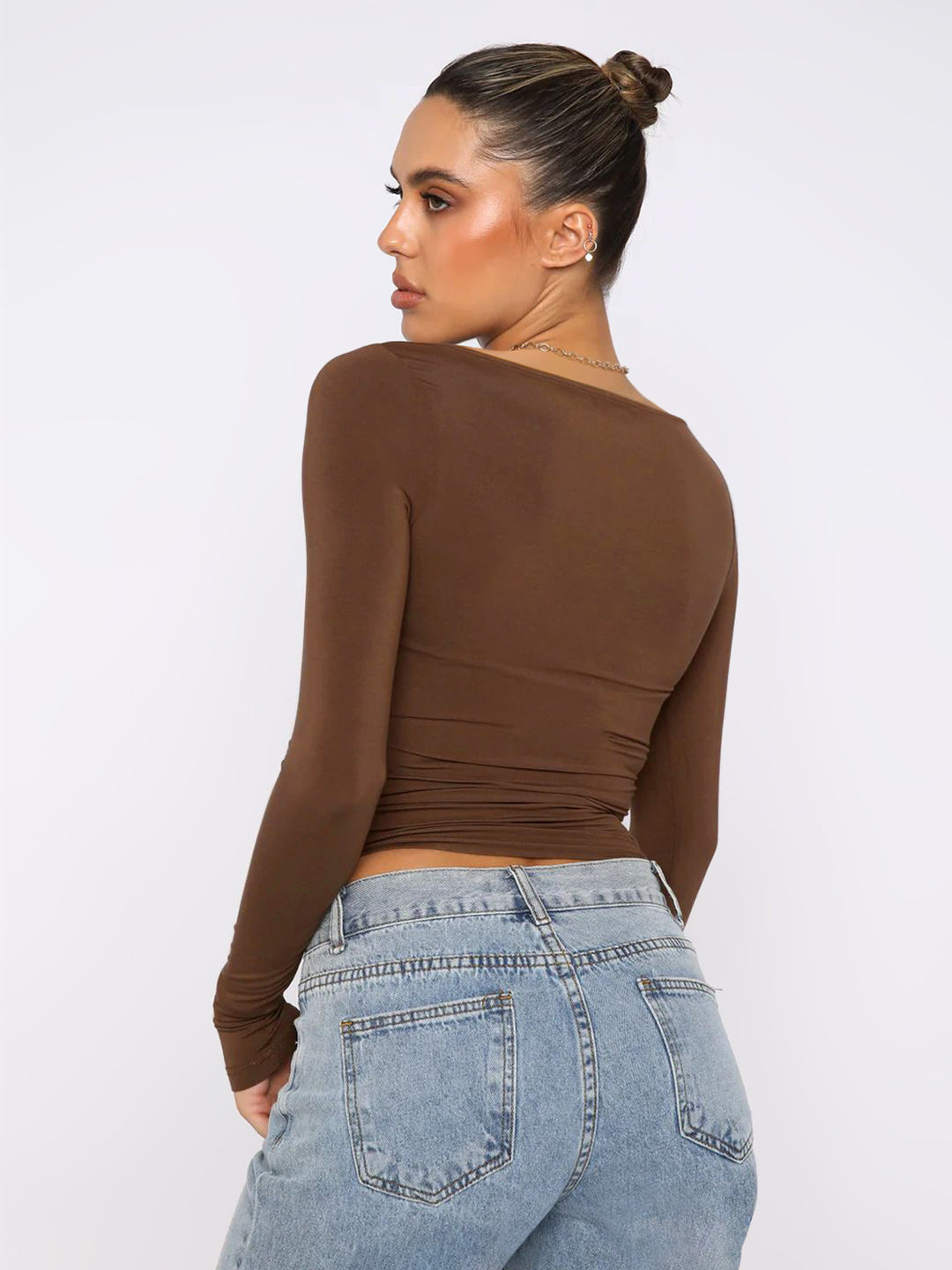 Dame Longsleeve med elegant snit og blødt materiale Stilla