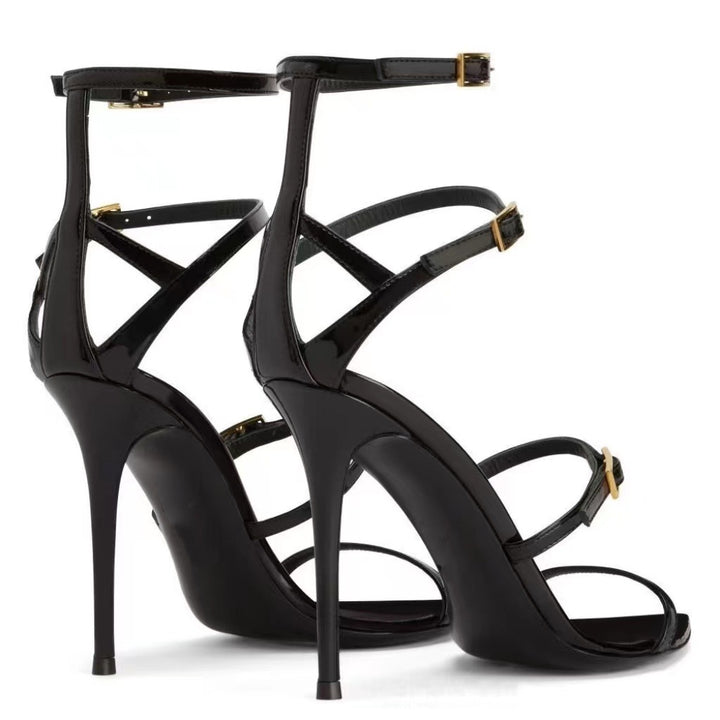 Femme Stiletto-hæle sandaler med justerbare stropper Stilla