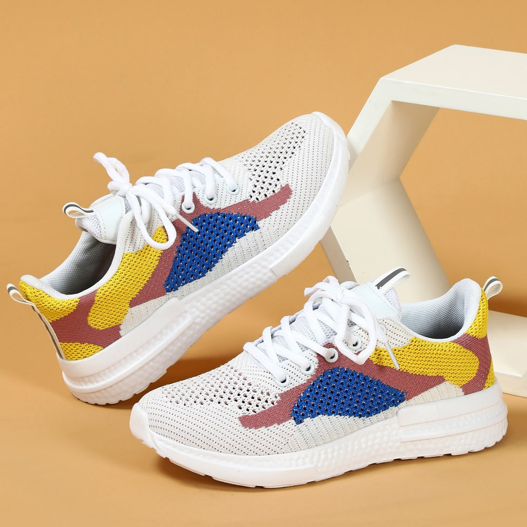 Dame Åndbare Sneakers med fleksibelt Overmateriale og højelastisk Såle Stilla