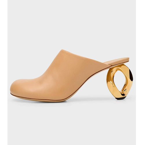 Femme Dekorative Høj-Platform Slide Mules Stilla