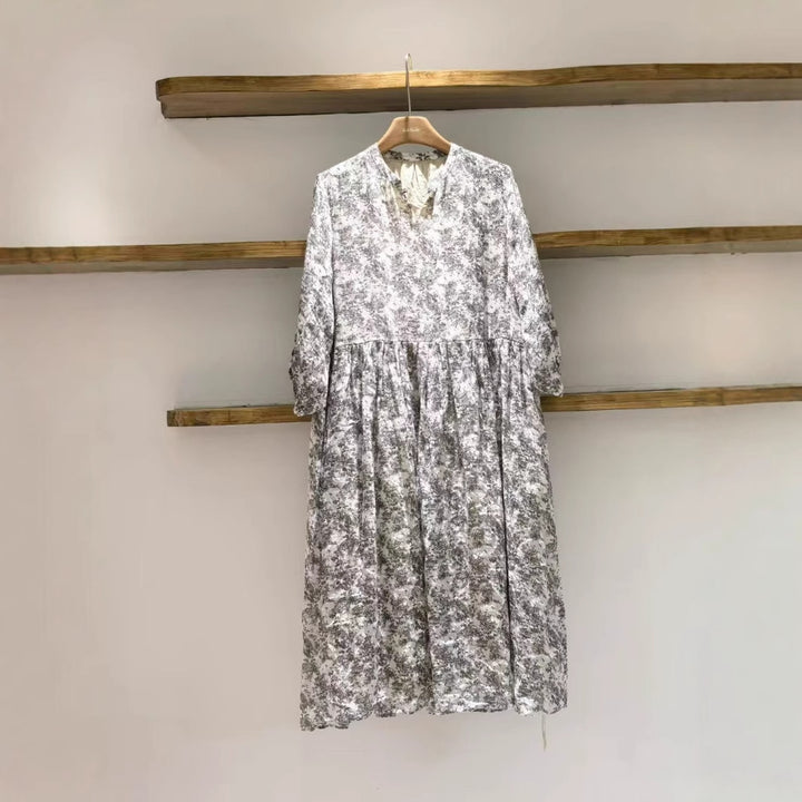 Femme Floral Maxi Kjole Stilla