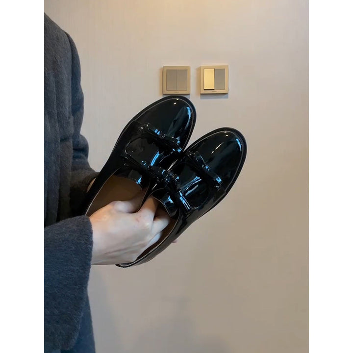 Dame Glitrende Læder Slippers med Dekorativ Sløjfe Stilla