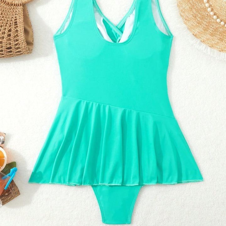 Dame Én-delt Badedragt med moderne Wickel-design og feminin Ruffle Stilla