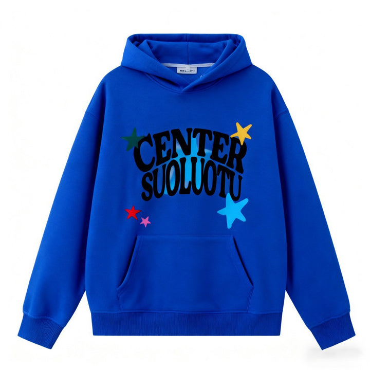 Kvinders hoodie med kreativt print Skovae