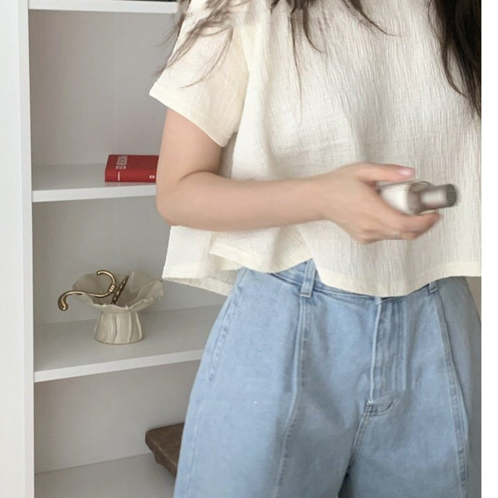 Femme Tekstureret Relaxed Fit T-shirt Stilla