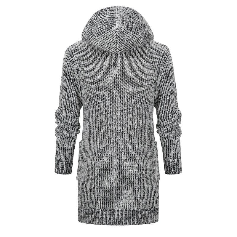 Femme Cozy Strikcardigan med hætte Stilla