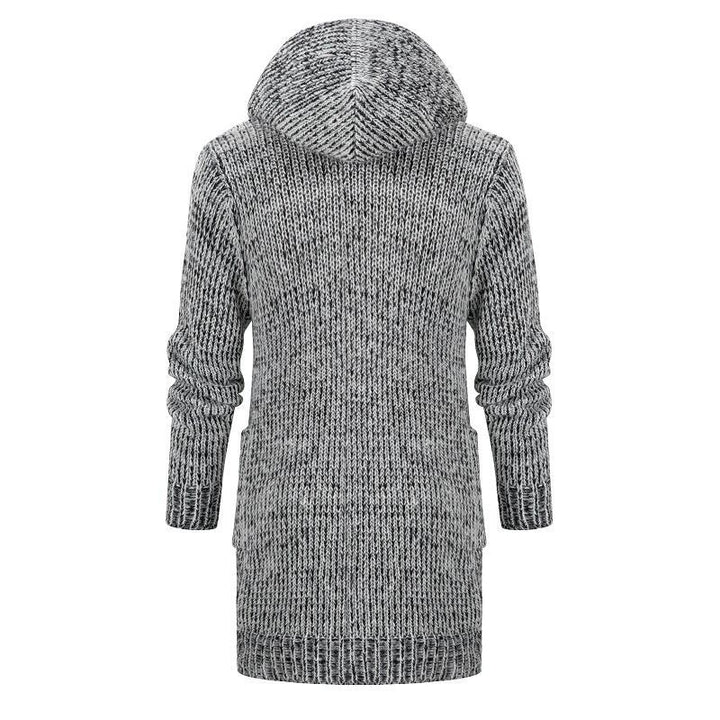 Femme Cozy Strikcardigan med hætte Stilla