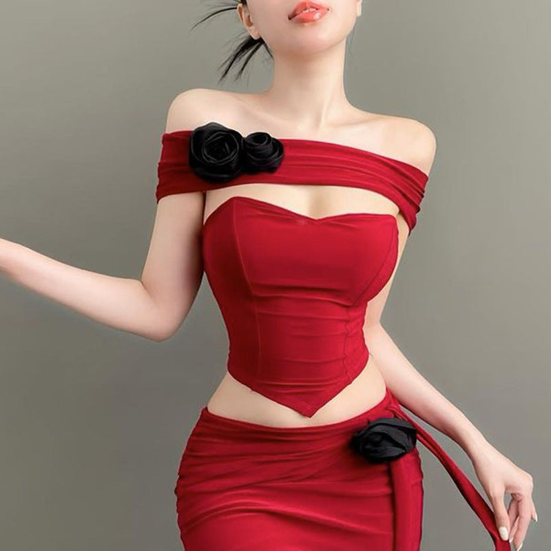 Dame Off-Shoulder Korset Top Stilla