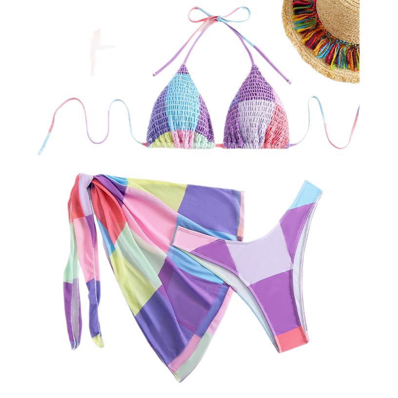Femme Triangle-Top Svømmesæt med matchende Cover-Up Stilla