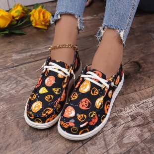 Dame Sneakers med Halloween-motiv og komfortabelt fodseng Stilla