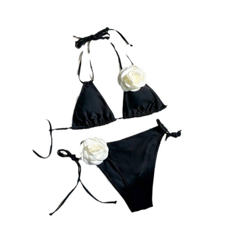 Dame Stilig Floral Accent Bikini Sæt Stilla