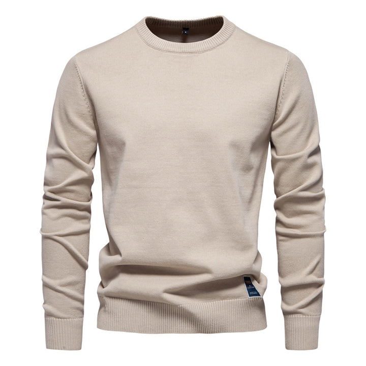 Herre klassisk rundhalset sweater lavet af høj kvalitet bomuld Stilla