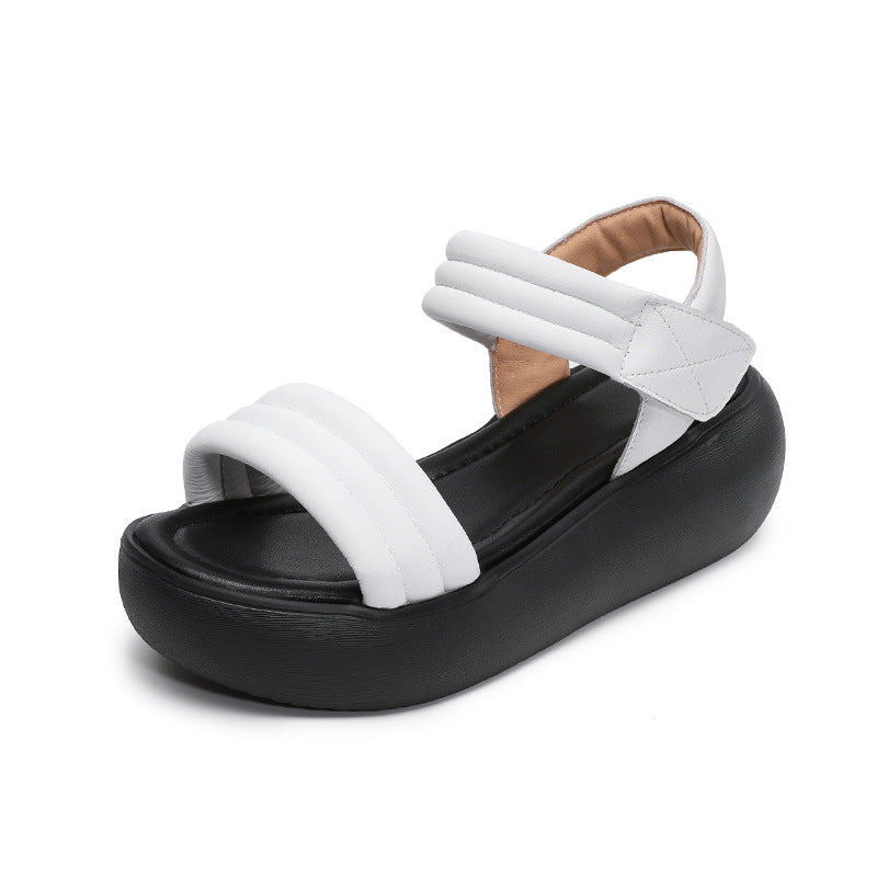 Femme Chunky Platform Slide Sandaler med polstrederemme Stilla