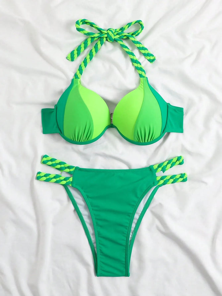 Femme Farverigt Bikini-Sæt Stilla