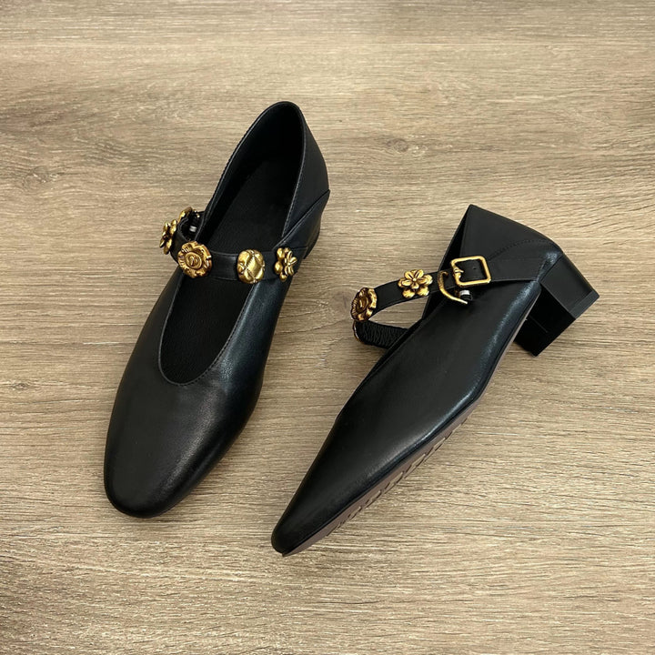 Damer Elegante Ballerinas med moderigtige blomsterdesign Stilla