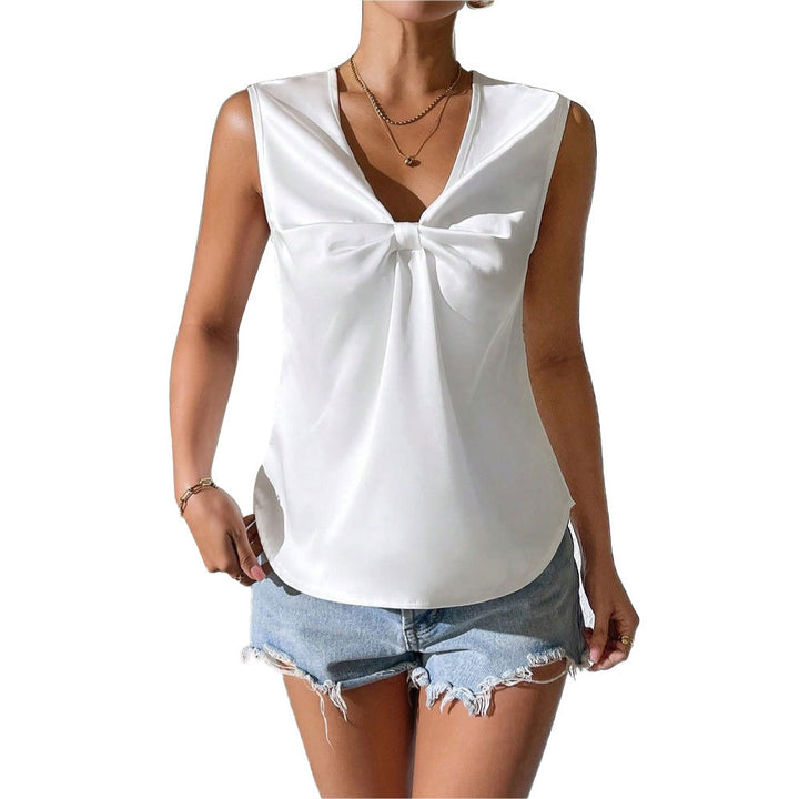 Damer Chic Bluse med Sløjfedetalje Stilla