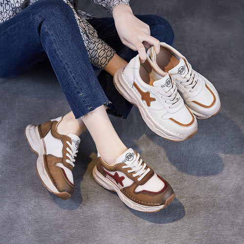 Herrer Stilfulde Chunky Snørebånd Sneakers Stilla
