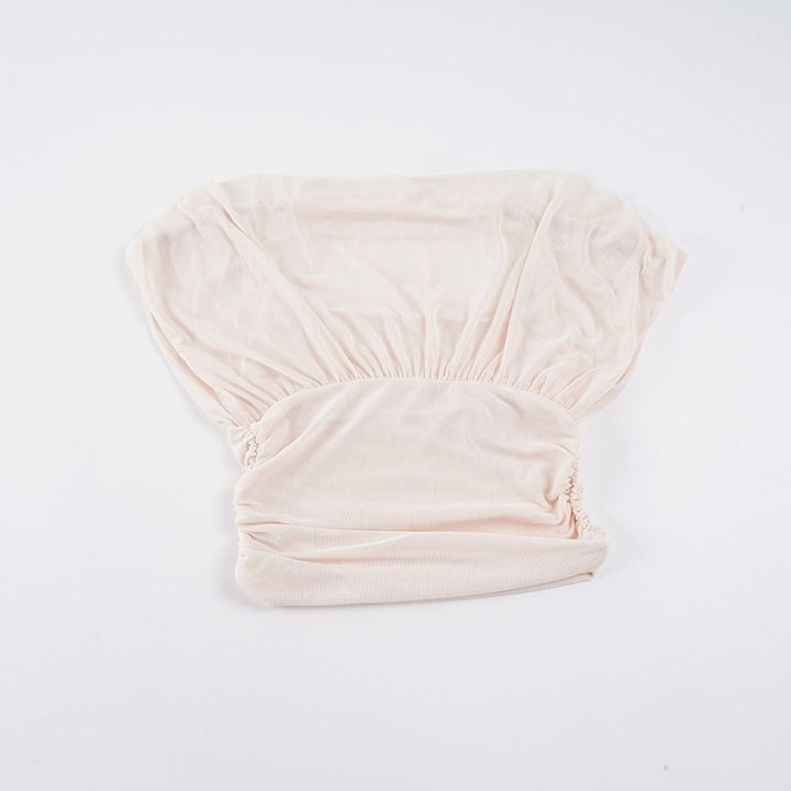 Dame Elegant omslagsbluse med bløde flæsedetaljer og komfortabel pasform Skovae