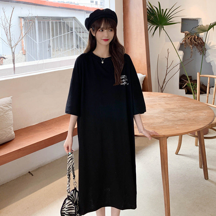 Femme Casual Oversized T-Shirt Kjole Stilla