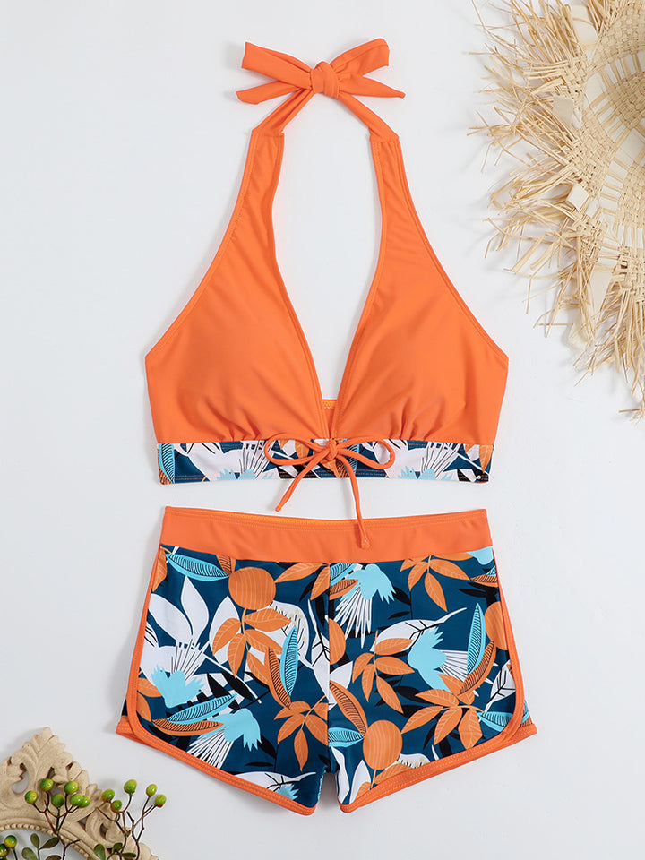 Dame Sporty Bikini-sæt med skjult mave Skovae