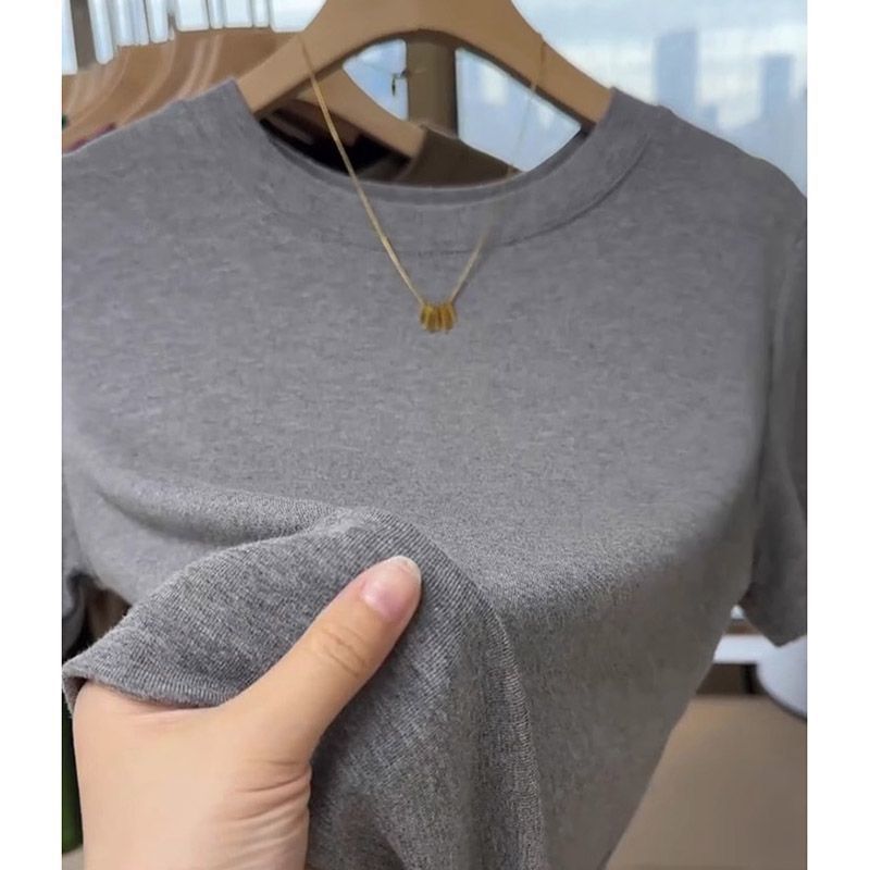 Femme Classic Casual Kortærmet T-shirt Stilla