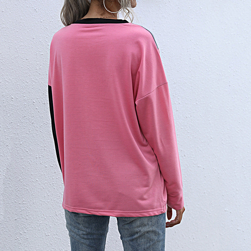 Kvinders модeren sweatshirt med kontrasterende farveblokke Stilla