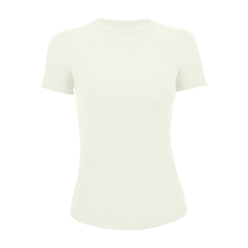 Dame kortærmet T-shirt med struktureret design Stilla