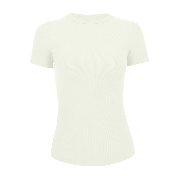 Dame kortærmet T-shirt med struktureret design Stilla