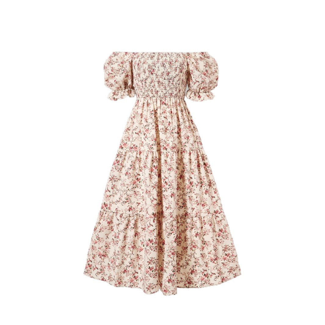 Dame Floral Maxi Kjole Stilla