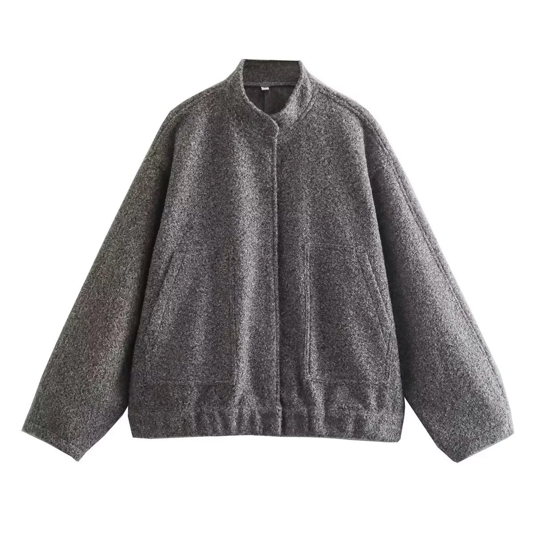 Dame Oversize overgangsjakke i materiale af høj kvalitet med moderne detaljer Stilla