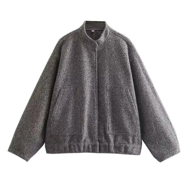 Dame Oversize overgangsjakke i materiale af høj kvalitet med moderne detaljer Stilla