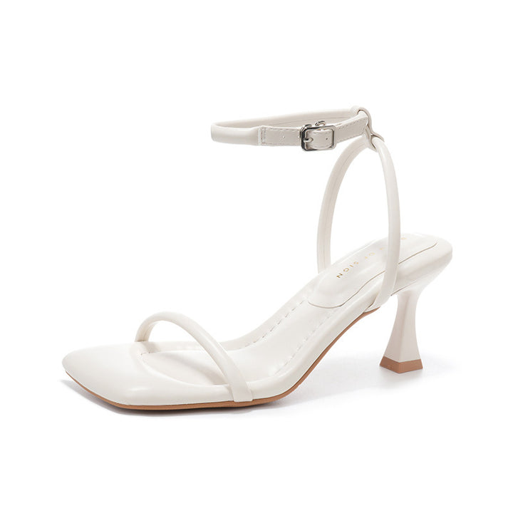 Femme Elegante Snøresandal med hæl Stilla