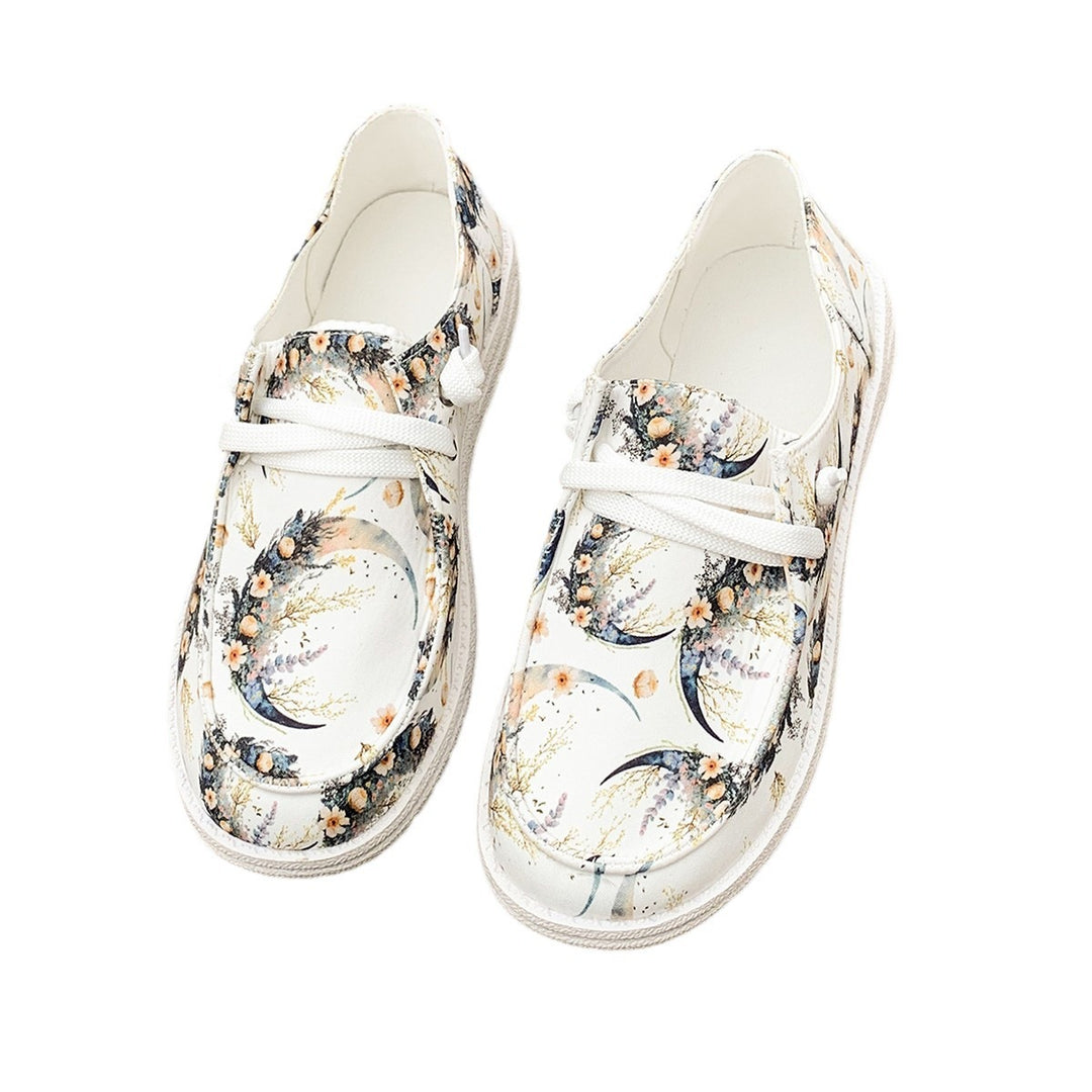 Dame fritidssko med unikt grafisk design og komfortabel gummisål Stilla