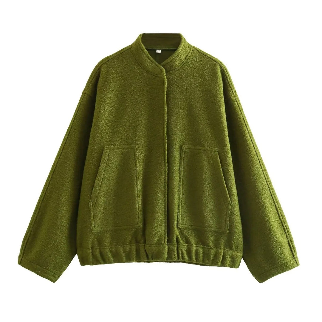 Dame Oversize overgangsjakke i materiale af høj kvalitet med moderne detaljer Stilla