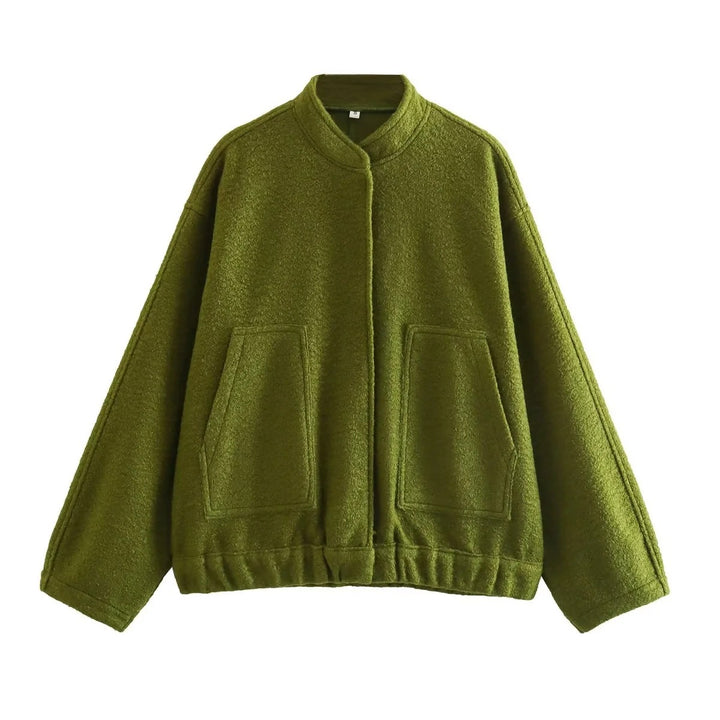 Dame Oversize overgangsjakke i materiale af høj kvalitet med moderne detaljer Stilla