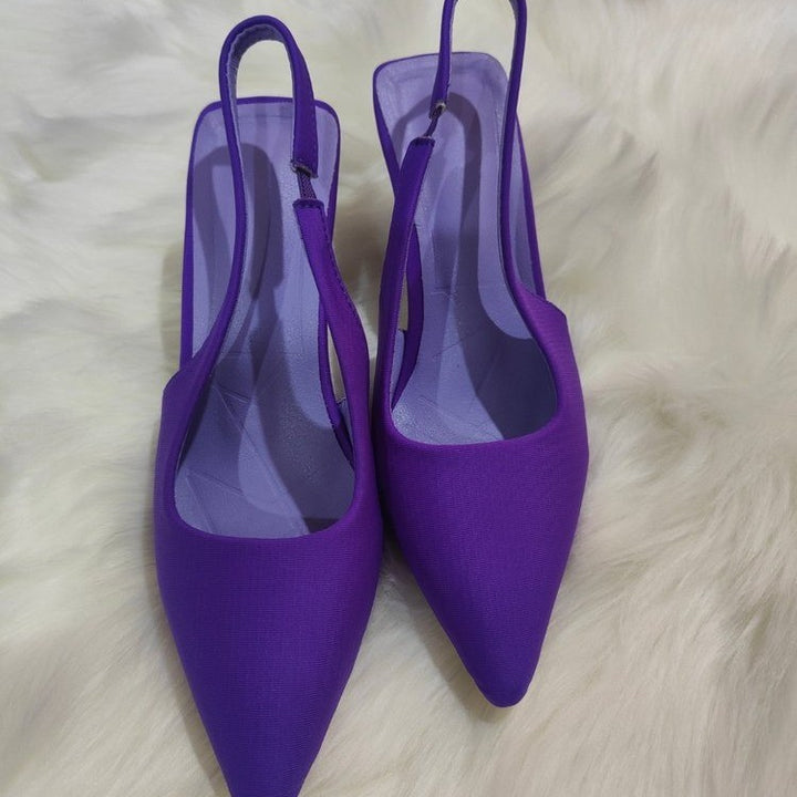 Dame Slingback Pumps med elegant spids design og komfortabel indersål Stilla