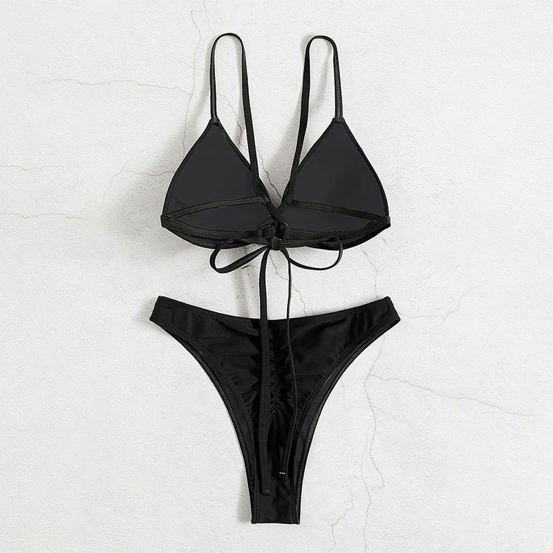 Dame triangel-bikinioberdel med justerbare stropper og elegant snit Skovae
