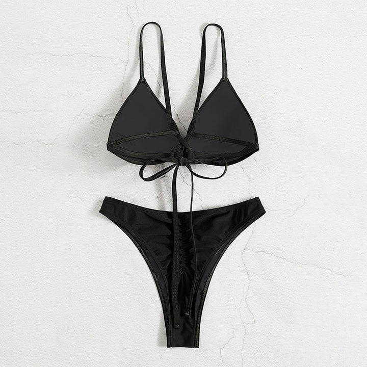 Dame triangel-bikinioberdel med justerbare stropper og elegant snit Skovae