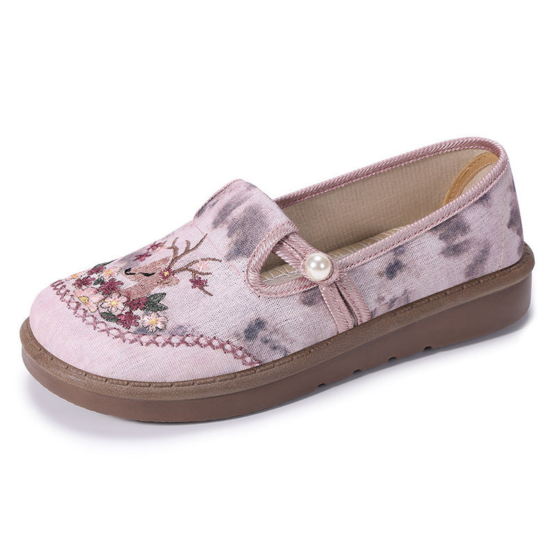 Femme broderede afslappede slippers Stilla