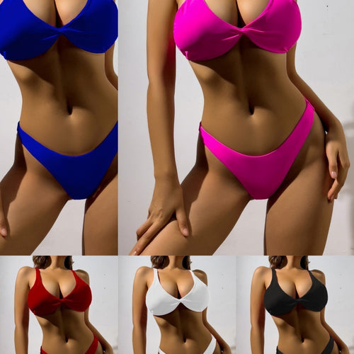 Femme Højskåret Trekant-Bikini-Sæt Stilla